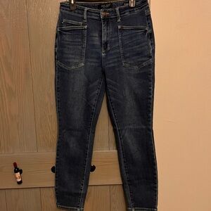 Judy Blue Dark Wash Skinny Jeans - Blue